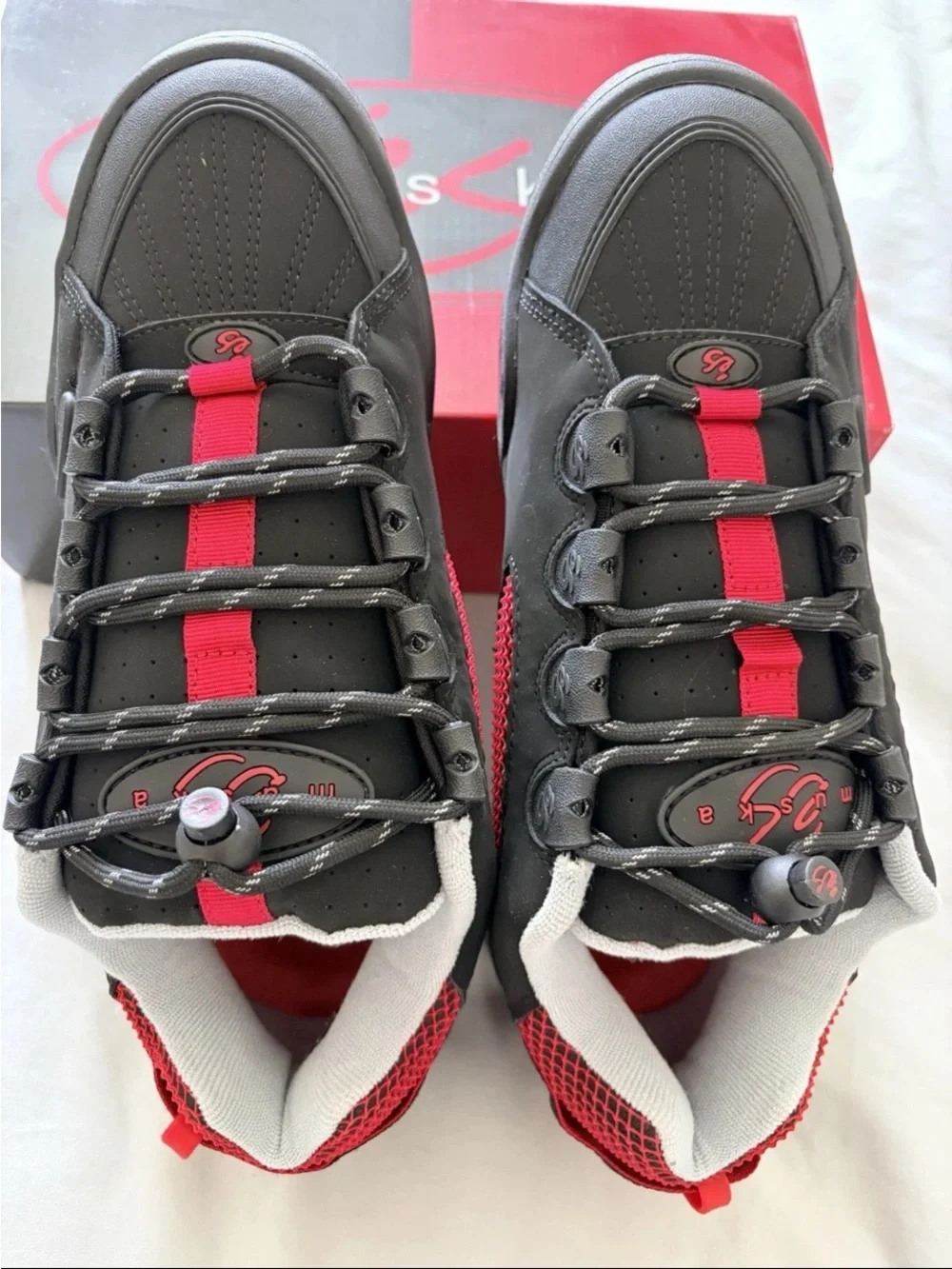 New Autographed 1997 reissue ES Chad Muska black red grey shoes mens size 10.5